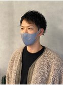 ウケ抜群!束感ツーブロックマッシュ×サイドパート【新大阪】