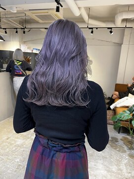 メリー オオサカ(Merly Osaka) 色落ち綺麗！アッシュ強めのラベンダーカラー