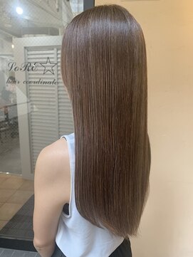 ロア ヘアーコーディネート 三条烏丸店(LoRE hair coordinate) LoRE☆艶感ストレートベージュ