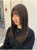 姫カットおくれ毛レイヤーグレージュ【奥村北斗】