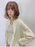 シアーベージュ×くびれレイヤーボブ☆