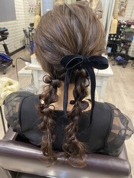 ジャムスタイリングハウス(JAM STYLING HOUSE) ツインちび編み下ろし