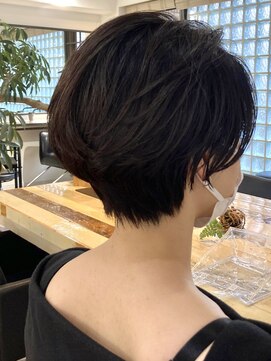 ファイブシーン アオヤマ(5SCENE AOYAMA) ショートパーマショートカット前髪あり前髪なし20代30代40代