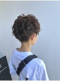 刈り上げショートのくるっとパーマ!