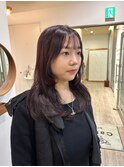 レイヤーカット/暖色カラー/シースルー/原宿明治神宮前