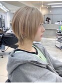 【ショートウルフ】ハイトーン　ブリーチ