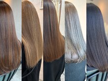 ◆潤い×艶＝髪質改善カラー◆ 頭皮・毛髪に優しいカラー剤で綺麗髪にカラーリング