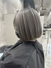 カット+全体ブリーチ+髪質改善バイカルテトリートメント　￥20,900