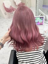 ミニョン(mignon)&nbsp;韓国/ダブルカラー/ブリーチ/ピンク/学割U24/新越谷/南越谷/草加