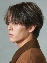 エルマーク 茨木(L-MARK) センターパートニュアンスパーマ韓国カルマパーマコンマヘア