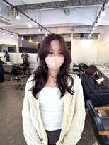 ジュール 池袋(Joule)&nbsp;韓国風レイヤーカット×ブリーチなしボルドー