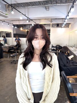 ジュール 池袋(Joule) 韓国風レイヤーカット×ブリーチなしボルドー