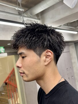 ニコ トウキョウ ロジック(nico TOKYO Logic) 刈り上げアップバングスパイキーショートパーマスパイラルパーマ