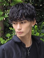 ゼンコー アオヤマ(ZENKO Aoyama)&nbsp;ツイストスパイラルシャドウパーマ黒髪マッシュ