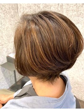 ブリーチハイライト <白髪ぼかし> <白髪染め> <岡山市南区>