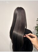 艶髪ストレート＊暗めグレージュ
