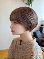 モードケイズ ラ ヴィ ベル(MODE K's la vie belle) 【庄内/透明感カラー】50代 グレージュ若見えショート