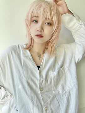 デート 下北沢(DATE) 下北沢ケアブリーチカラーダブルカラー顔まわりレイヤーカット