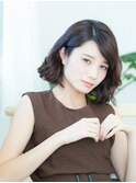 ニュアンスカラー 抜け感ヘア 大人ボブ【モテナ 豊田 浄水】