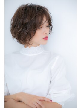 カバーヘア ブリス 大宮西口(COVER HAIR bliss) くせ毛風カール小顔アシンメトリー大人ボブY大宮20代30代40代