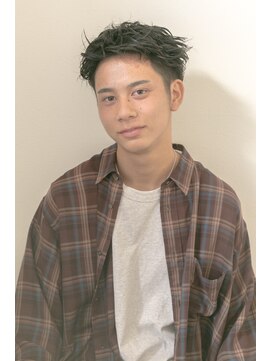 メルト 吉祥寺(melt) 【長谷川愛】ワイルド風ツーブロック　刈り上げ　アップバング