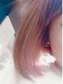 アグ ヘアー ローグ 四条烏丸店(Agu hair rogue)&nbsp;インナーカラー♪ベージュ×スモーキーピンクで可愛さup！