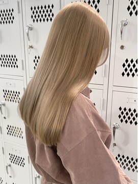 エリマ 調布(elima) ミルクティーベージュ ダブルカラー ケアブリーチ イルミナ