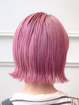 テン(tenn)&nbsp;ぶつ切りボブ/ミニボブ/ぱっつんボブのペールピンク【kuroda】
