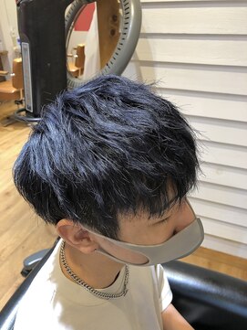 アヴァンス 天王寺店(AVANCE.) ネイビー×波打