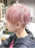 シアーピンク/ショートボブ/ハンサムショート//ツーブロック