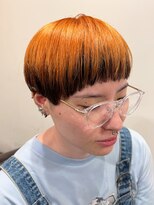 コーエン(coaen)&nbsp;刈り上げマッシュショート×オレンジ