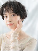 黒髪くすみカラーくせ毛風マッシュパーマl小山20代30代40代