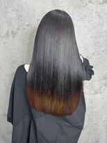 ルーツアイリー 心斎橋(ROOTS IRIE)&nbsp;髪質改善　エンドカラー　黒髪ストレート　ヘアケア　韓国ヘア