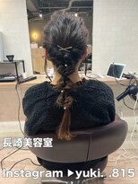 コワファーストナガサキシャンプーボーイ(COIFF1RST NAGASAKI SHAMPOO BOY)&nbsp;編みおろしアレンジ