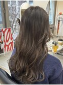 ダブルカラーブリーチインナーカラー顔周りレイヤー