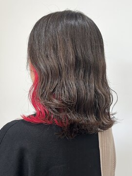 アヤラ オーガニックアンドスパ 東船橋店(AYALA) 【江添茉友】インナーカラー/レッド/派手髪