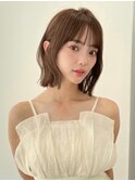 まろやかブラウンとボブカット相性抜群！！