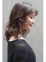 レジュアル(RESSUAL) 低温デジタルパーマアッシュブラウンミディアムヘア