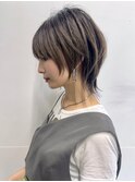 ハッシュカット　ミニウルフ　ウルフカット　ウルフ