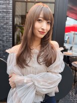 ラピステン 福岡天神 大名店(Lapis)&nbsp;レイヤーカット/ベージュ/ブラウン/ダブルカラー/髪質改善