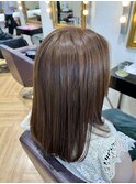 ブリーチ無しミルクティーベージュ♪