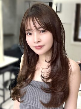 ヴェイン 渋谷(vain) 秋ヘアカラーレイヤーカット小顔前髪