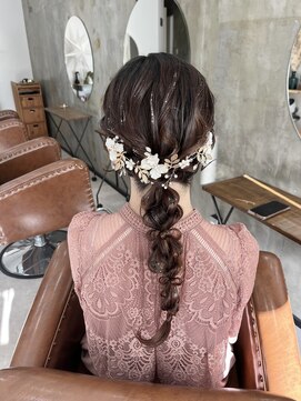 ☆フェミニンな編み下ろしスタイル☆