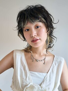 ロンドアンメゾン 原宿(Lond un Maison.) くびれヘア/アプリコットオレンジ/ハイライトカラー/ミディアム