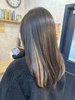 シンミシエル 京都北野白梅町(shinmiciel)&nbsp;レイヤースタイル前髪ありイメチェン30代40代50代60代ロングミデ