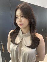 ロンドシエル 横浜(Lond ciel) ミディアムレイヤーカット/レイヤー/顔周り/韓国/髪質改善/横浜