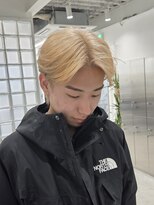 イル 天神大名店(ill)&nbsp;メンズセンターパートとハイトーンベージュ天神大名YOKUTO