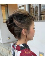 ミヤニシアクセス(miyanishi AX'S)&nbsp;浴衣ヘア夜会巻き