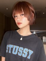 ロウROW)&nbsp;ボブ ミニボブ レイヤーボブ ブリーチなしダブルカラー