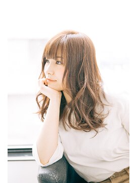 ヘアーサロン ル リアン(Le Lien) 大人可愛いゆるふわセミロンググレージュ